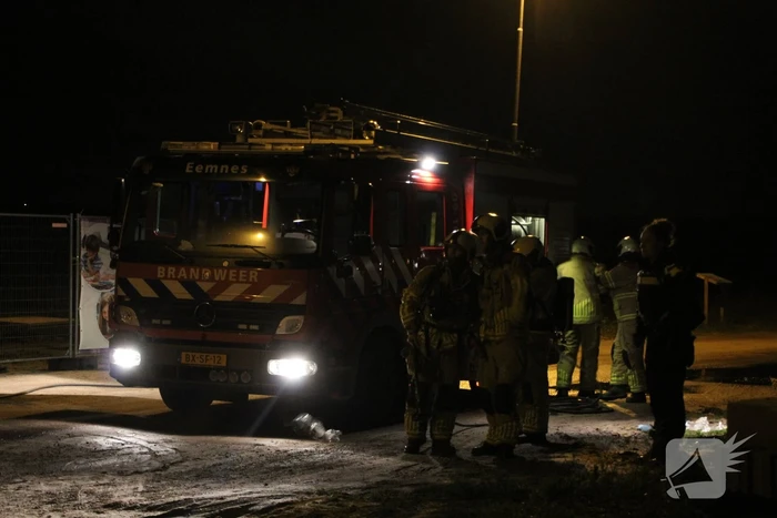 Bouwkeet verwoest door brand
