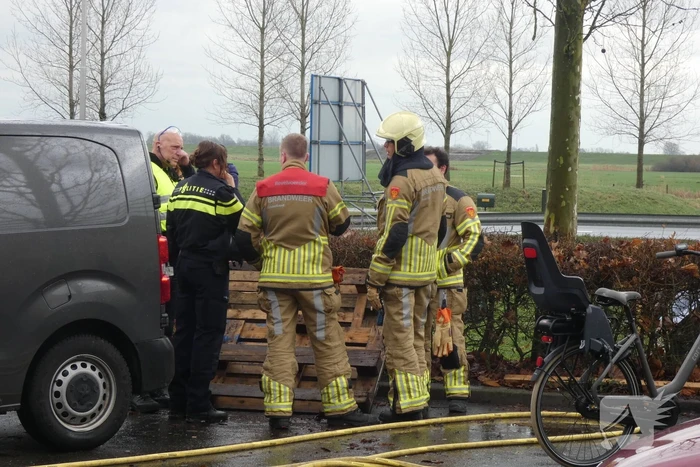 Veel rookontwikkeling bij brand