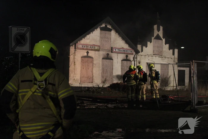 Veel rookontwikkeling bij brand in voormalig eetcafé 'T Tramhuys