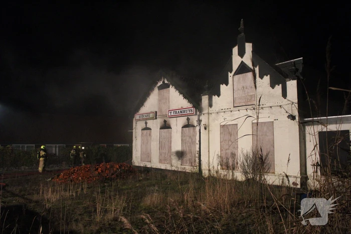 Veel rookontwikkeling bij brand in voormalig eetcafé 'T Tramhuys