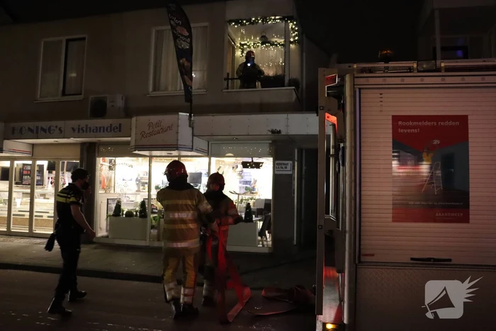 Korte felle wasmachinebrand in bovenwoning