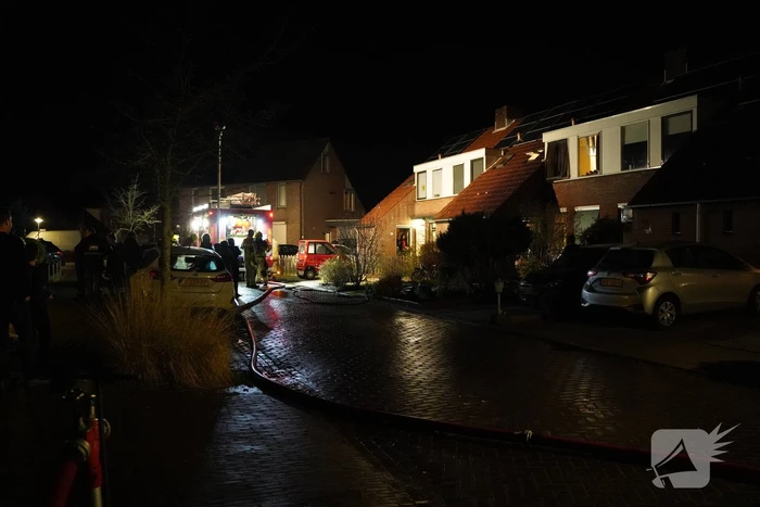 Uitslaande brand in woning