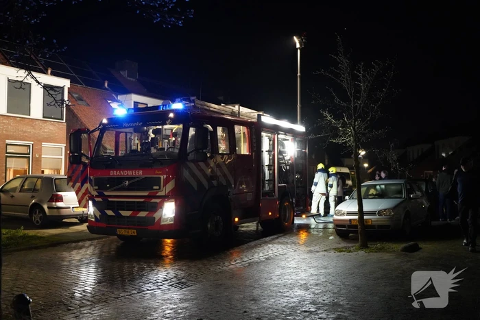 Uitslaande brand in woning
