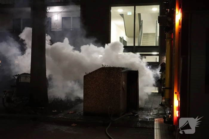 Containers verwoest door brand