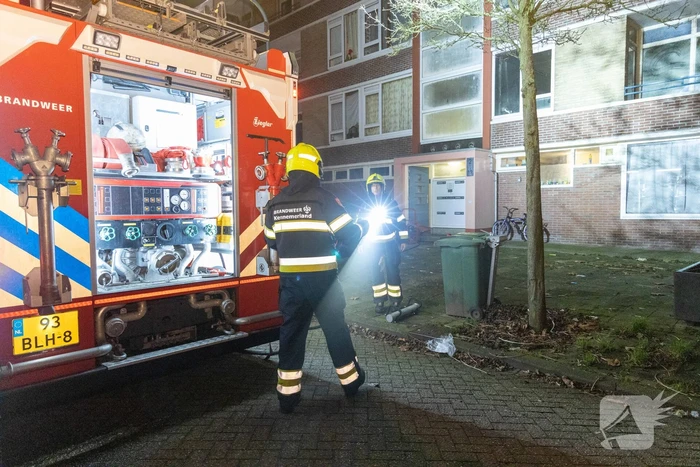 Flat ontruimd na uitslaande brand