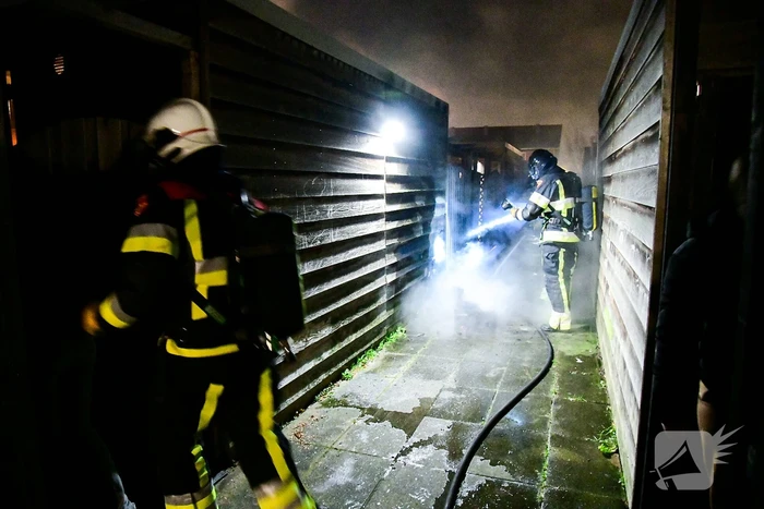 Veel schade aan schuur door brand