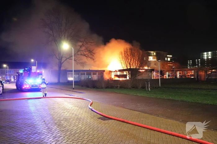 Uitslaande brand in buurthuis