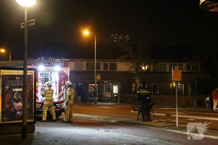 Veel politie ingezet bij buitenbrand