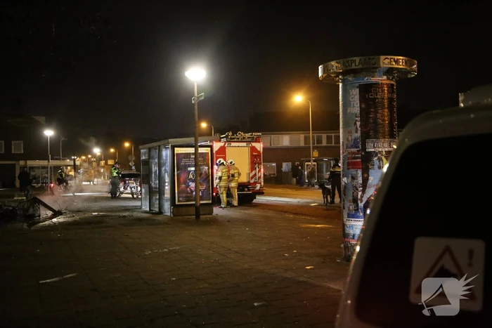 Veel politie ingezet bij buitenbrand