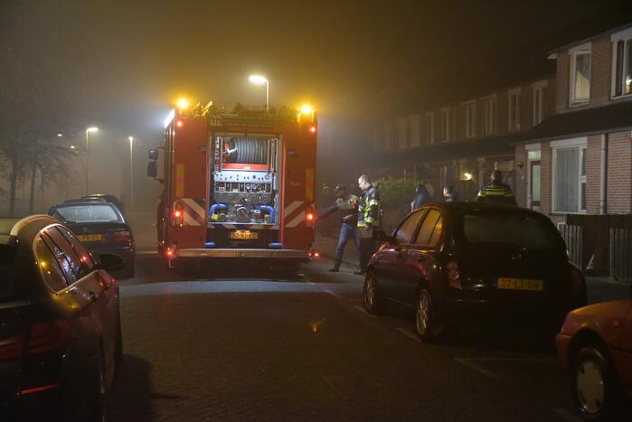 Brand in auto snel geblust