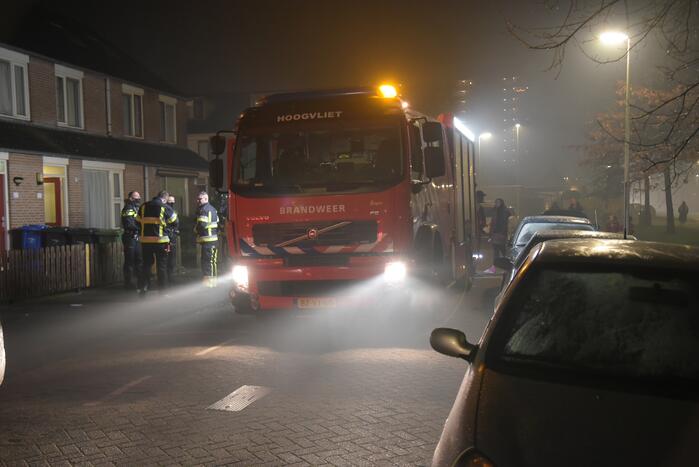 Brand in auto snel geblust