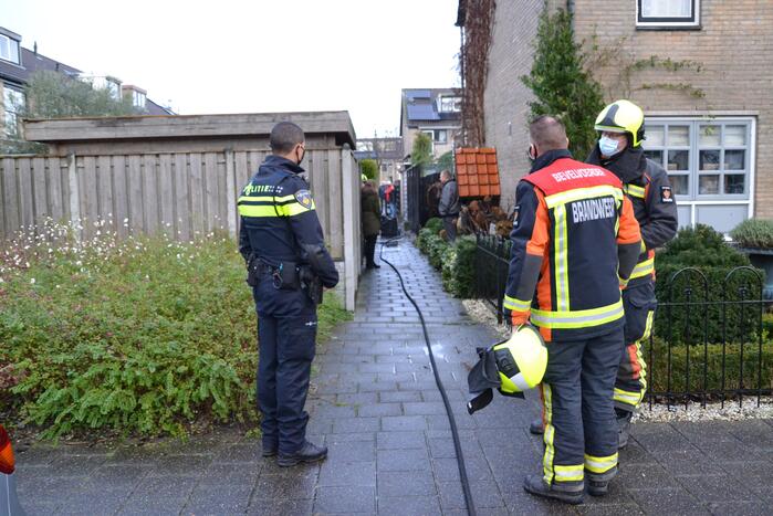 Kliko door brand verwoest