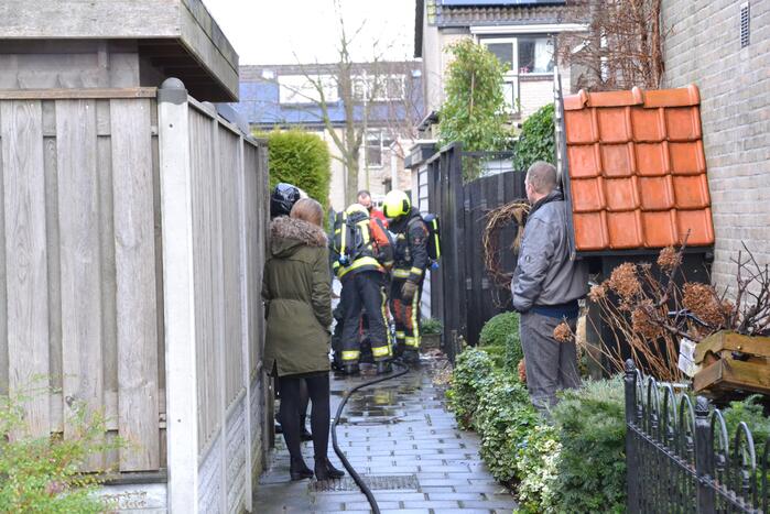 Kliko door brand verwoest