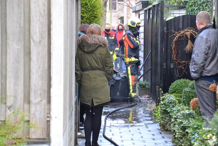 Kliko door brand verwoest