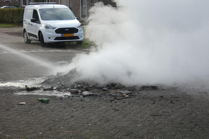 Het laatste vreugde vuur geblust