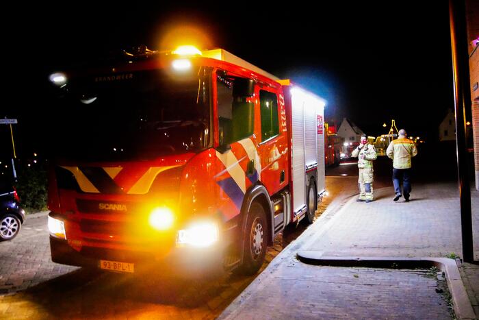 Deur opgebroken vanwege vlam in de pan