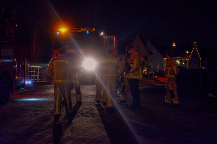 Deur opgebroken vanwege vlam in de pan