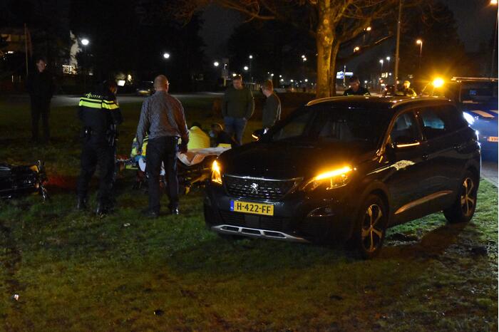 Motorrijder gewond na ongeval