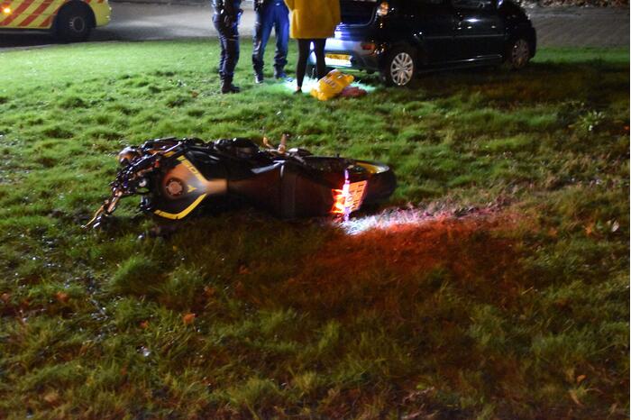 Motorrijder gewond na ongeval