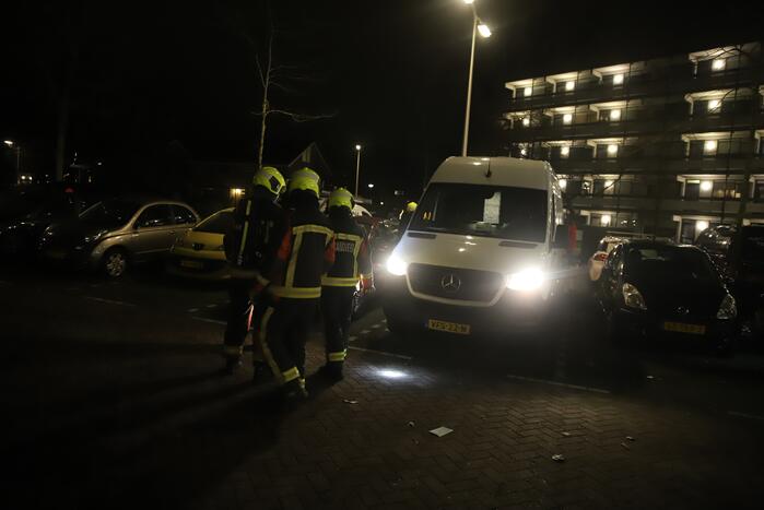 Sissend geluid in busje