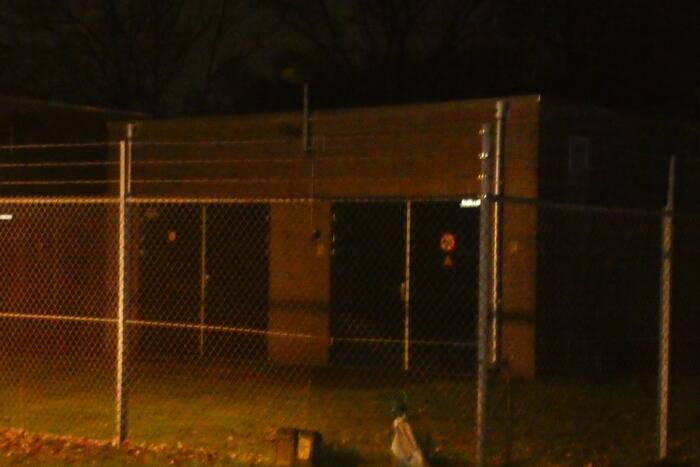 Gaslekkage bij gasverdeelstation