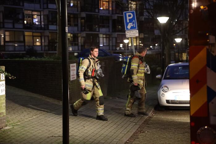 Brand in woning Otto Scheltusflat