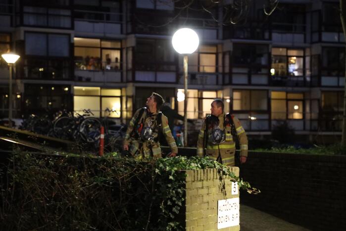 Brand in woning Otto Scheltusflat