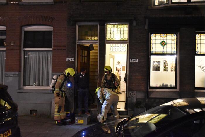 Opgehoopt roet in schoorsteen zorgt voor brand