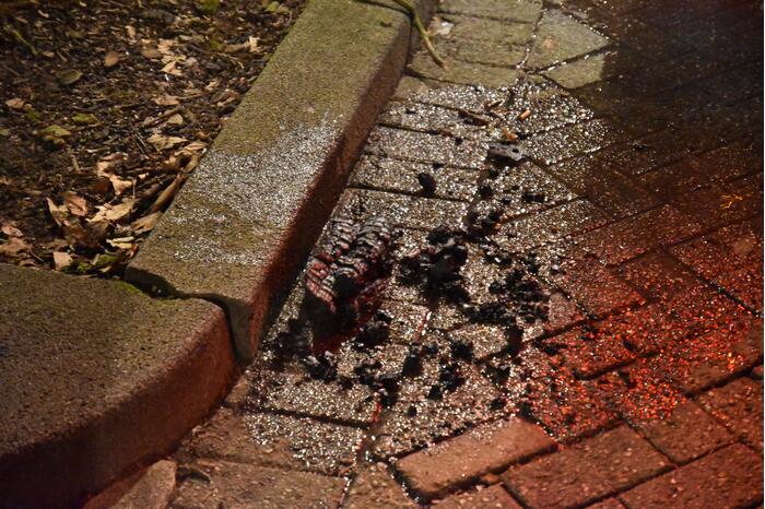 Opgehoopt roet in schoorsteen zorgt voor brand