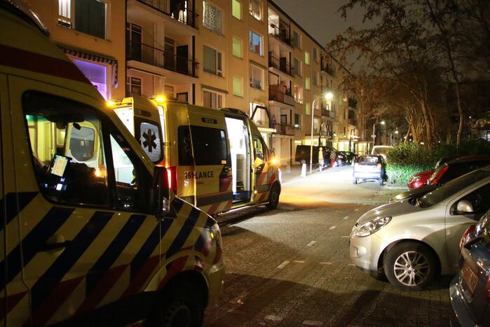 Persoon gewond na val van trap