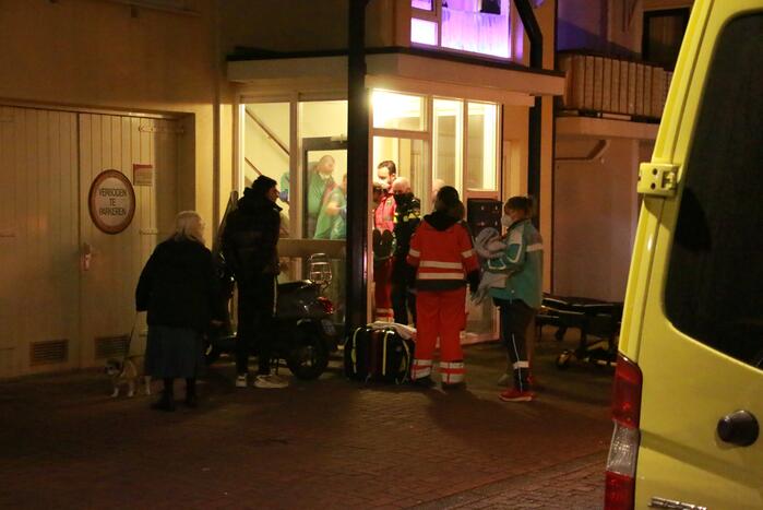 Persoon gewond na val van trap