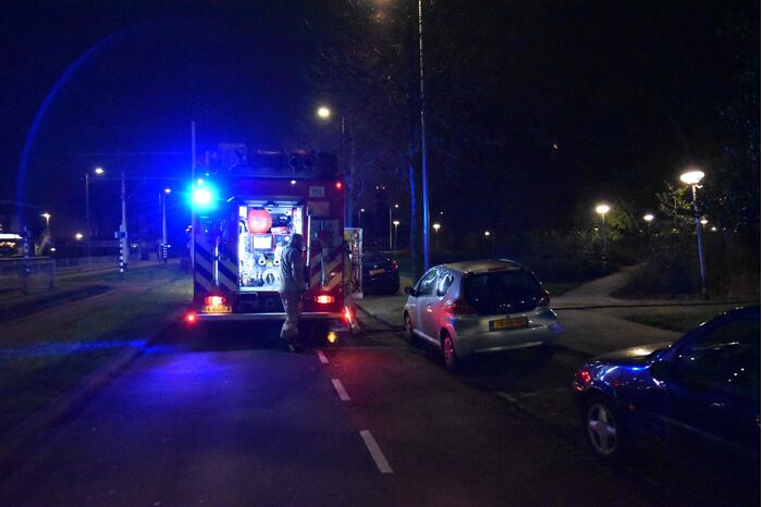 Scooter verwoest door brand