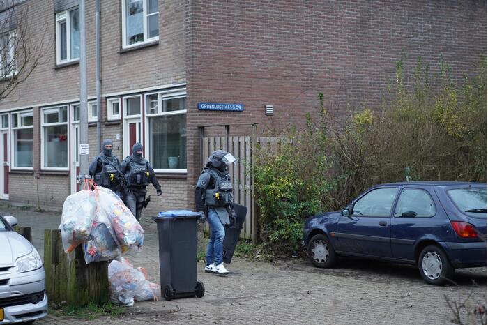 Inval in woning door arrestatieteam