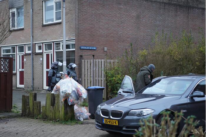 Inval in woning door arrestatieteam