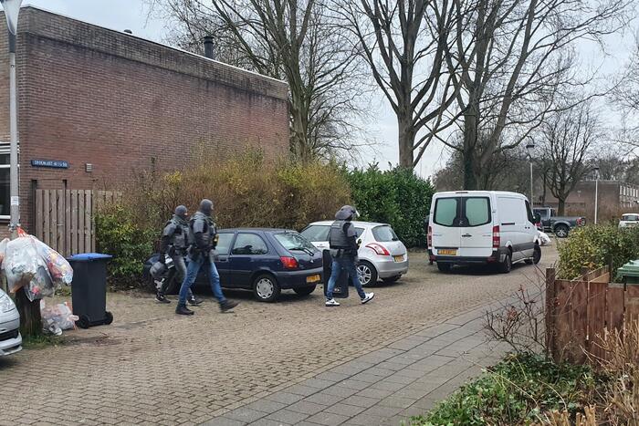 Inval in woning door arrestatieteam