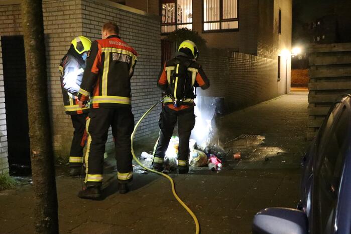 Container in brand gevlogen