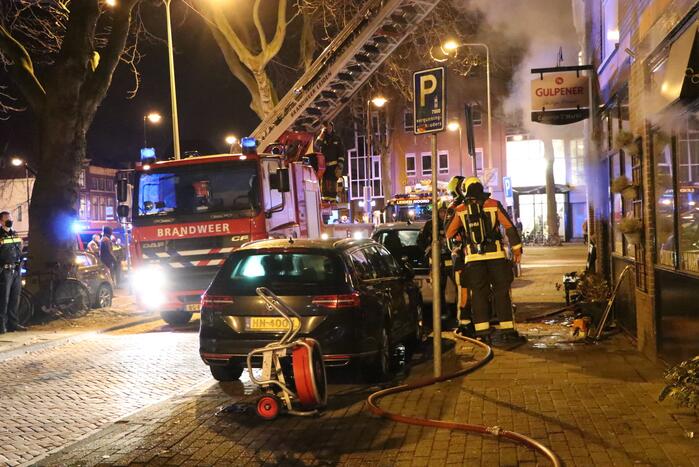 Veel rook bij brand in horecapand