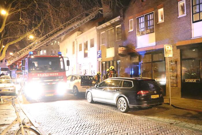 Veel rook bij brand in horecapand