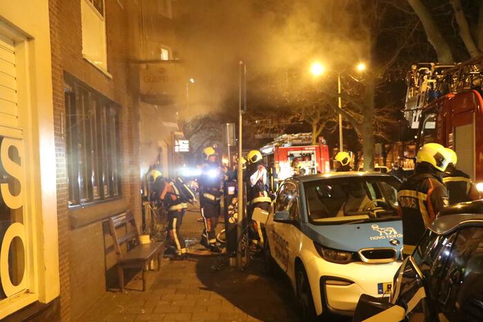 Veel rook bij brand in horecapand