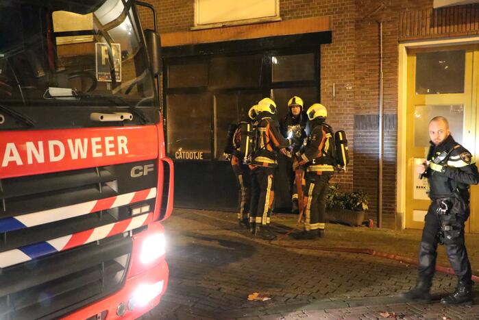 Veel rook bij brand in horecapand