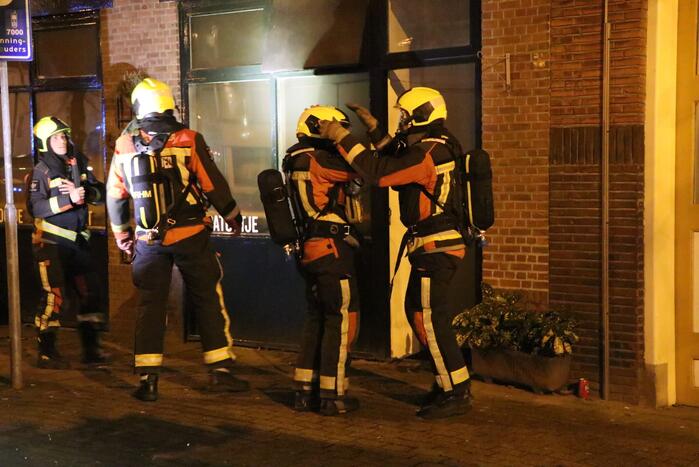 Veel rook bij brand in horecapand