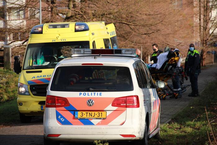 Man gewond na val met fiets