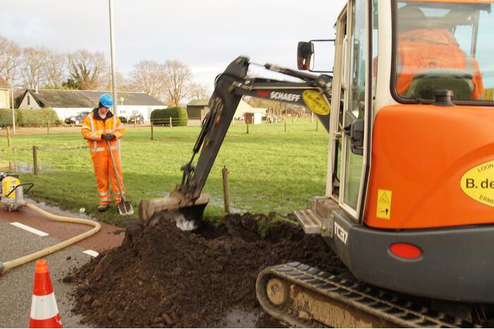 Huishoudens zonder water door lekkage