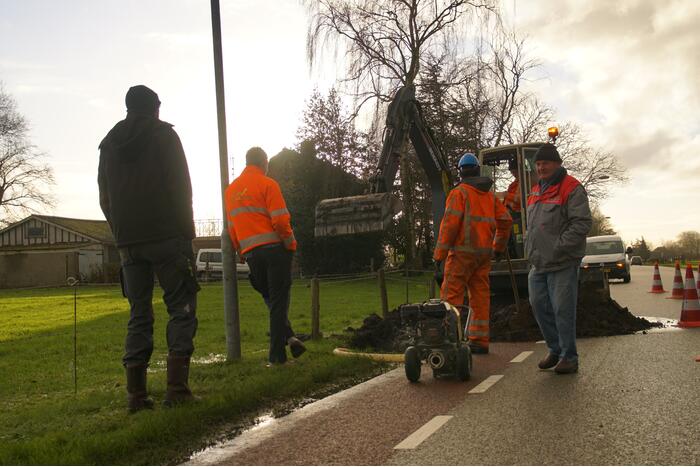 Huishoudens zonder water door lekkage