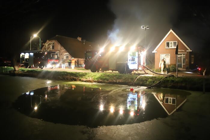 Grote brand verwoest schuur