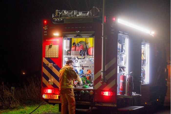 Brandweer blust schoorsteenbrand