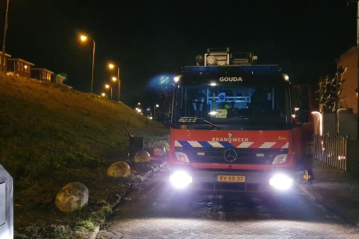 Brandweer blust vuurton