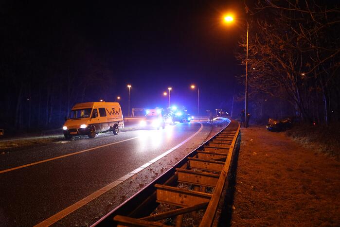 Persoon zwaargewond bij zwaar ongeluk