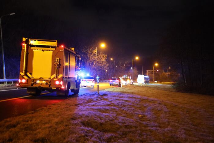 Persoon zwaargewond bij zwaar ongeluk