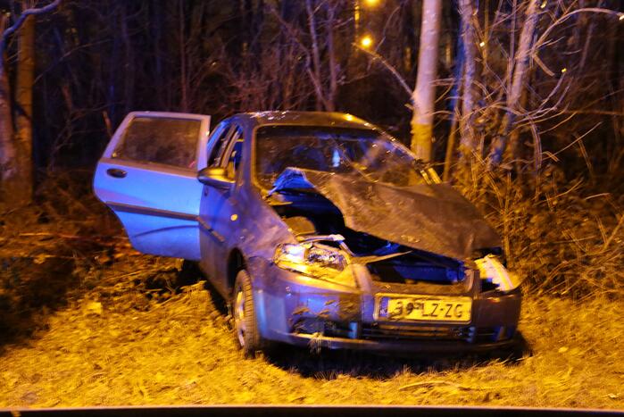 Persoon zwaargewond bij zwaar ongeluk